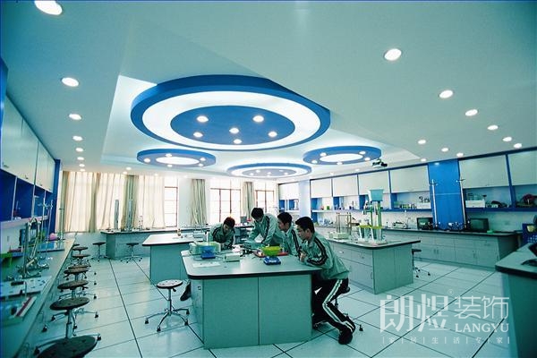 中學(xué)學(xué)校物理實(shí)驗(yàn)室課堂裝修效果圖