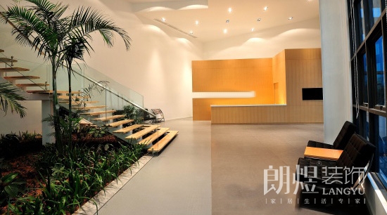 高新技術(shù)公司辦公室裝修效果圖-前廳