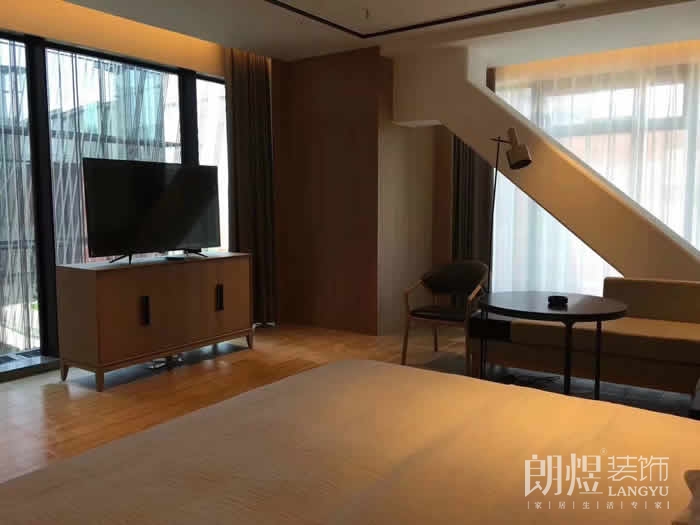 現(xiàn)代風格商務賓館裝修效果圖