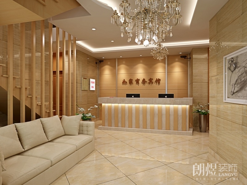 如家商務(wù)賓館裝修效果圖-前廳