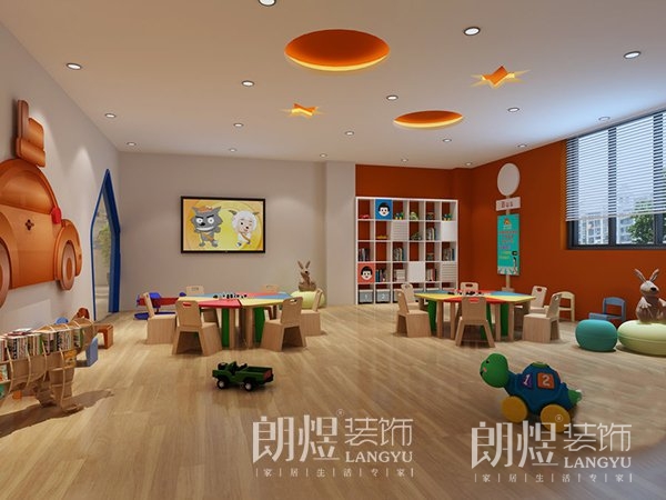 成都雙流早教培訓(xùn)機(jī)構(gòu)教室大廳裝修設(shè)計(jì)