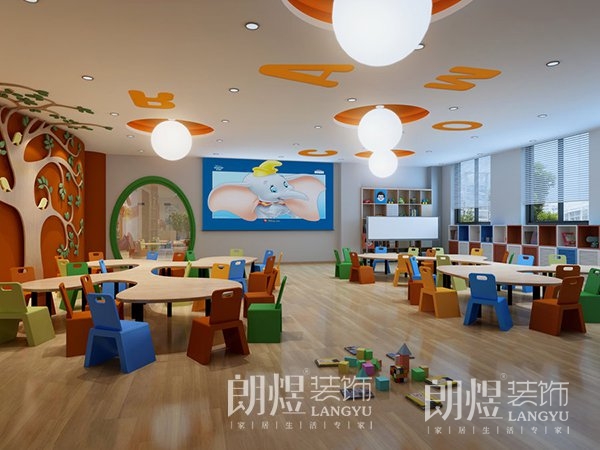 成都雙流早教培訓(xùn)機(jī)構(gòu)娛樂區(qū)裝修設(shè)計(jì)
