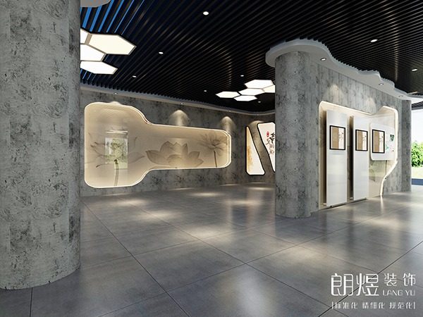 現(xiàn)代博物館展廳裝修效果圖