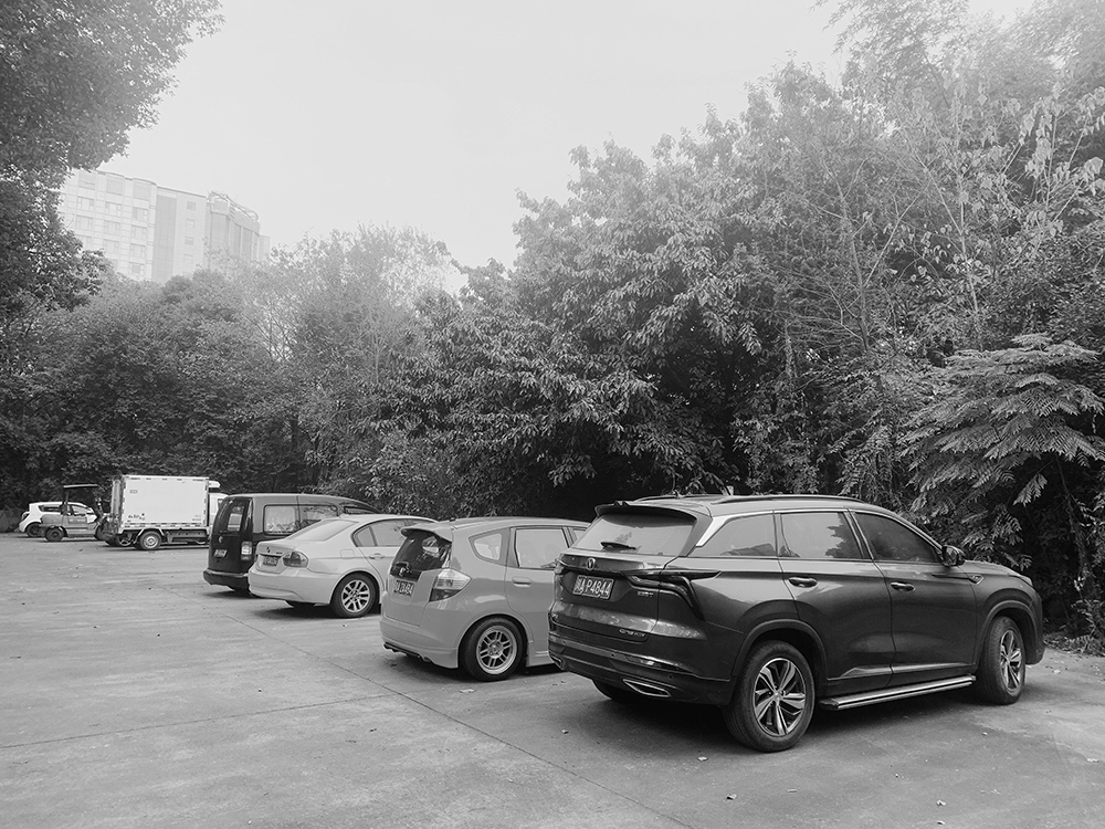 汽車新能源廠區(qū)停車中心裝修效果圖