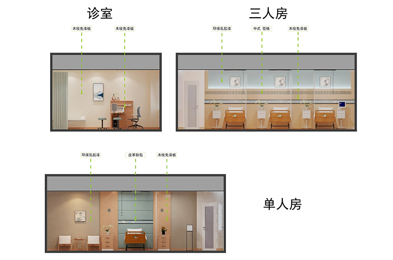 老年康療醫(yī)院裝修設(shè)計效果圖